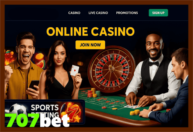 Jogos e bônus no Cassino 707BET