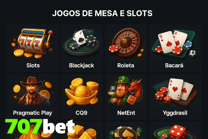 Jogos de caça-níqueis Cassino 707BET online