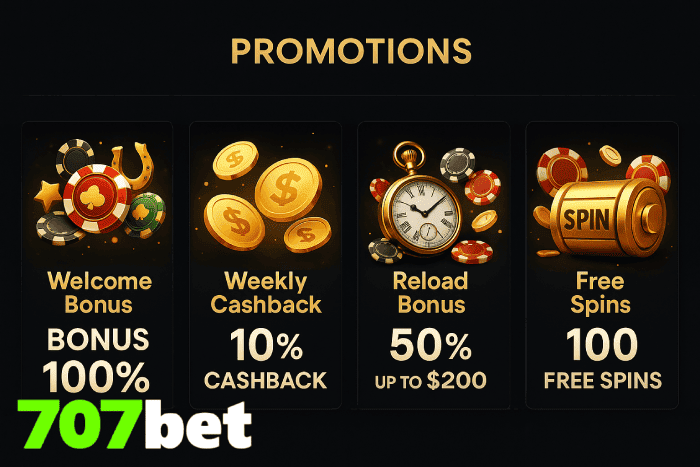Promoções imperdíveis do Cassino 707BET